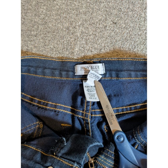 Judy Blue Jegging Womens 5/27 Mid Rise Skinny Fit Stretch Dark Wash Made In USA - Picture 7 of 9